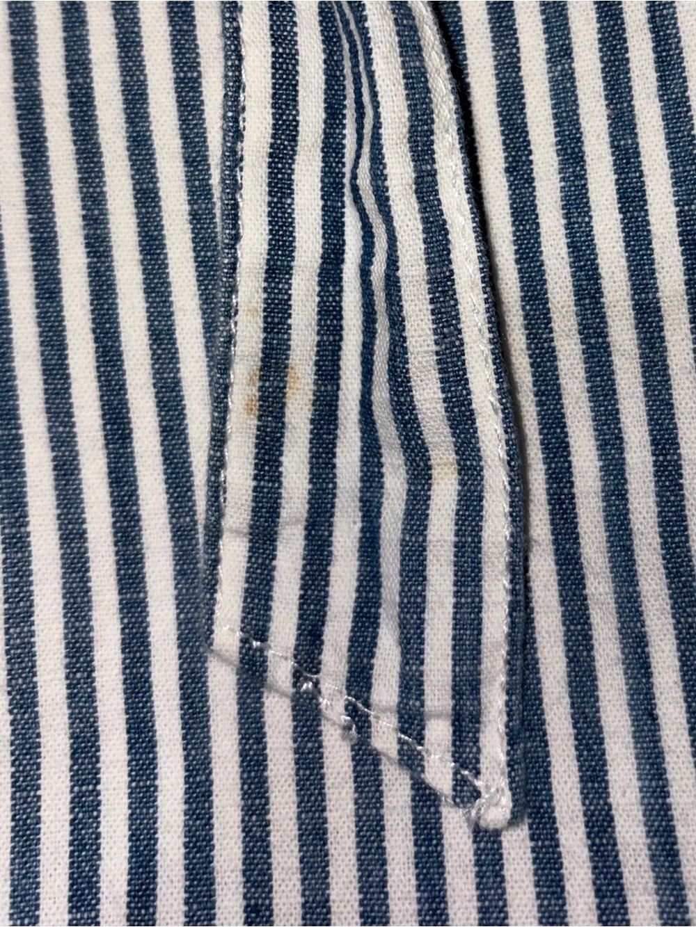 Madewell Blue and White Striped Button-Front Midi Skirt - Picture 9 of 9